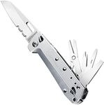 Leatherman FREE K4X Multitool Knife with Magnetic Locking and Pocket Clip, Silver (Box)