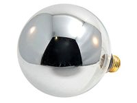 Bulbrite 100G40HM Half Chrome 100-Watt Globe Shape Bulb