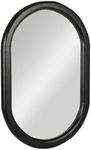 Creative Co-Op Mango Wood Framed Wall Mirror, Black