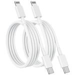 USB C to Lightning Cable (4pack 6ft), Apple MFi Certified iPhone Fast Charger 2m, Power Delivery Original Type C Charging Cord for Apple iPhone 13/12/11 Pro/11/XS MAX/XR/8/7/6s Plus,iPad (White)