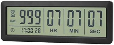 A AIMILAR Digital Countdown Days Timer - AY4053-Black Upgraded Big 999 Days Count Down Clock for Vacation Retirement Wedding