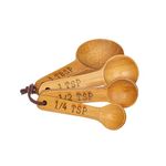 Sass & Belle Bamboo Measuring Spoons - Set of 4