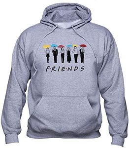 EUGINE DREAM Freinds TV Show Characters Friends Clothing Sweats à Capuche Unisexe Gris M