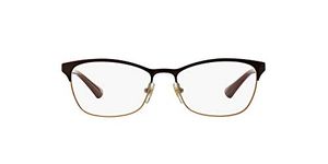 Vogue Eyewear Women's VO3987B Prescription Eyeglass Frames, Bordeaux/Pale Gold/Demo Lens, 52 mm