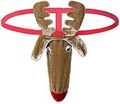 YAMTHR Mankini Thong Reindeer Pattern G-Strings Men Novelty Underwear (One Size, Brown)