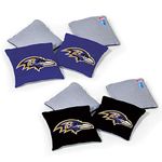 Wild Sports NFL Baltimore Ravens 8pk Dual Sided Bean Bags, Team Color