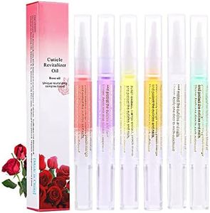 SULLMAR 6Pcs Cuticle Oils Pen Nourishment Pens 6 Smell Revitalizer for Nail Skin Care