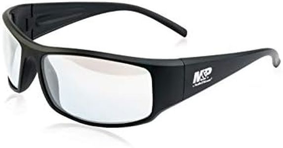 Smith & Wesson Accessories Thunderbolt Full Frame Shooting Glasses Matte Black with Clear Mirror Lenses