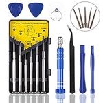 Tiiduo 17 in 1 Precision Screwdriver Set, Professional Small Screwdrivers Eyeglass Repair Kit, Suitable for Mobile Phone Glasses Watch Jewelers Laptop DIY Projects Repair Screwdriver Set