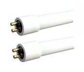 Leyton Lighting 2 Pack 20w T4 Fluorescent Tube Warm White (3400K, 568mm - excl pins) Check Length Carefully