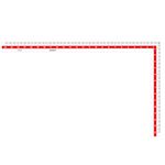 Isomars Tailoring Ruler L-Scale 14"x24"-White