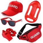 Guard Costume Set Include Guard Red Hat with Lanyard Guard Costume for Men Women (Style 3)