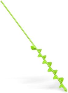 SYITCUN Auger Drill Bit for Planting - 2" X 32" Heavy-Duty Garden Auger Spiral Drill Bit - Bulb Planter Tool - 3/8" Hex Drive Drill