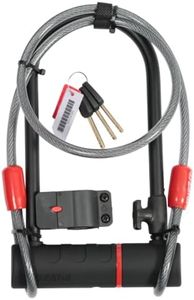 Zefal 4947B K-Traz U17 & Cable Extension U-Lock, Black, 115 x 230mm/120cm