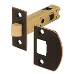 Prime-Line E 2772 Passage Door Latch, 9/32 In. and 1/4 In. Square Drive, Classic Bronze (Single Pack)