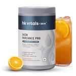 hk vitals Skin Radiance Pro Marine Collagen Supplement Powder (Orange, 300g) | Collagen Peptides with Glutathione, Biotin, Vitamin C, E
