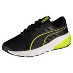 Puma Unisex Adults Cell Glare Road Running Shoes, Puma Black-Lime Pow, 8 UK
