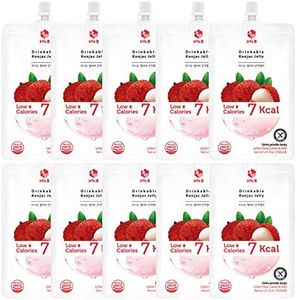 Yacoya Jelly B Lychee Drinkable Konjac Jelly 150 ml (Pack of 10), 1500.0 grams