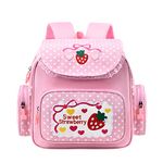 Suerico Girls School Backpack Preschool Kindergarten Backpack Cute Durable Students Bookbag, Pink, Medium, Daypack Backpacks
