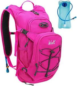 Wolt | Hiking Hydration Backpack with 2L Water Bladder for Women Men, Hydration Pack for Hiking, Running, Cycling, Climbing (Pink)