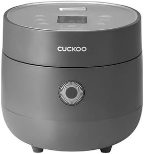 CUCKOO CR-0675FG 6-Cup (Uncooked) / 12-Cup (Cooked) Micom Rice Cooker with Nonstick Inner Pot, 13 Menu Modes, LCD Display, Fuzzy Logic Tech, Auto Clean (Gray)