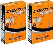 Continental Race 28 700x20-25c Bicycle Inner Tubes - 42mm Long Presta Valve - 2 Pack