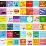 Outus 160 Pieces Inspirational Quote Cards Motivational Quote Cards Kindness Encouragement Cards Deck Business Card Size for People, 40 Styles, 3 x 3 Inch