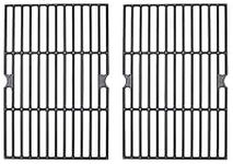 GrillSpot – Backyard Grill Porcelain Cast Iron Cooking Grates | Premium Quality Replacement | Exact Fit | 15 3/4” x 10 1/2” | Outdoor Barbecue Grill Parts | 2-Piece