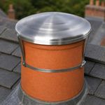 Reeds Chimney Capping Cowl 150–250mm – Chimney Pot Cap Cover – for Unused Chimneys – Includes Strap Fixing Kit