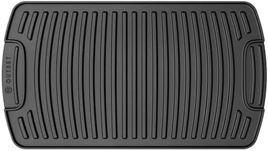 Outset Cast Iron Grill Griddle, Reversible Stovetop and Grill Griddle, 18" x 10"
