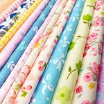 flic-flac Cotton Craft Fabric Bundle Squares Patchwork Lint DIY Sewing Scrapbooking Quilting Dot Pattern Artcraft (25pcs, 8 x 8 inches)