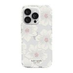 kate spade new york Protective Hardshell Case Compatible with Apple iPhone 14 Pro - Hollyhock Floral Clear [KSIPH-223-HHCCS]