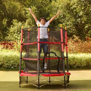 Lifelong 55-Inch Trampoline for Kids with Safety Net & Spring Cover Padding, Exercise Rebounder for Indoor & Outdoor Use, Kids Jumping Bouncer for Home