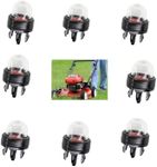 8pcs 503936601 530047721 188-512 Snap in Primer Bulb for 2-Cycle Small Engine Poulan Echo Chainsaw Ryobi BP42 Homelite Bolens String Trimmer Leaf Blower 125B 125BX 125BVX for Walbro 188-512 WT-23A WYJ