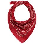 Levi's Men's Paisley Bandana Shawl, Red (Noir Regular Red), One Size