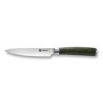 HexClad Utility Knife, 5-Inch Japanese Damascus Stainless Steel Blade Full Tang Construction, Pakkawood Handle