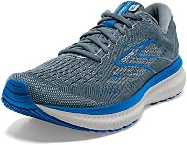 Brooks Men's Glycerin 19 Neutral Running Shoe, Quarry/Grey/Dark Blue, 10 Wide