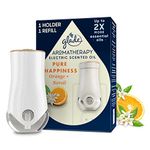 Glade Aromatherapy Electric Scented Oil Holder & Refil Pure Happiness with Orange & Neroli Scent, 20ml