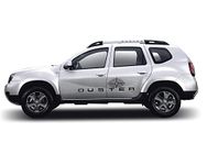 Automaze Car Body Stickers Graphics For Renault Duster, Black Compass Edition, Both Sides, Model-0341