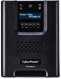 CyberPower PR1500LCD Smart App Sinewave UPS System, 1500VA/1500W, 8 Outlets, AVR, Mini-Tower