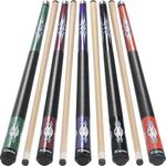 Kmise Pool Stick Set of 5, 58 Inch 