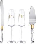 Boao 4 Pieces Wedding Toasting Flut