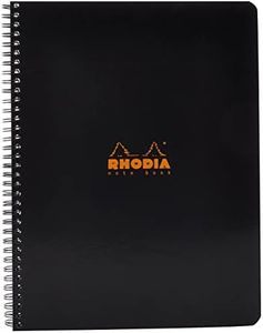 Rhodia Wirebound A4 5 x 5 Grid Notebook, Black