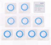 COBETTER 10pcs Syringe Filter PVDF Hydrophilic Filtration Sterile Lab Filters 0.45μm Pore Size 33mm Membrane Diameter Individually Packed Blue