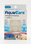 James Aqua ears Adults 6 Pair Soft Silicone Ear Plugs for sleep study Loud noise Meditation Sound Reducing swim water proof Ear Plugs Carry Case with Active Aloe (White)