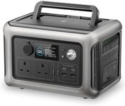 ALLPOWERS R600 Portable Power Station, 299Wh LiFeP04 Battery with 2x 600W AC Outlets Solar Generator, Recharge from 0-100% in 1 Hr with 400W Input, Outdoor Generator for Outdoor Camping RV Home Use