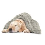 The Dog’s Blanket Sound Sleep Donut Blanket, XL Silver Grey 97x139cm, Calming, Anti-Anxiety Snuggler Blanket