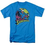 Popfunk Men's Superman Classic T Shirt Turquoise Turquoise X-Large