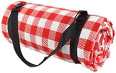 Provecta Picnic Blanket Beach Mat Rug Waterproof Outdoor Play Camping Mat (3x3m Red/White)