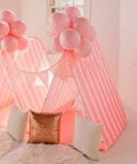 Kids Sleepover Tent Kit – Includes Easy Pop-Up Teepee with String Lights, Bunting Flags, Balloons, Party Favor & Carry Bag – Use Indoor/Outdoor at Birthday Slumber Parties, Movie Nights, or Playtime